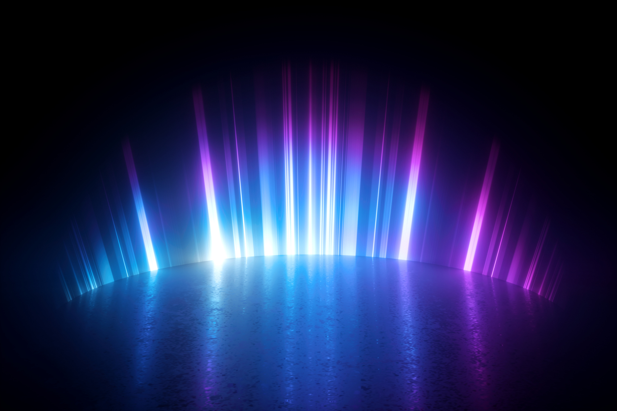 Neon Lights on Dark Background
